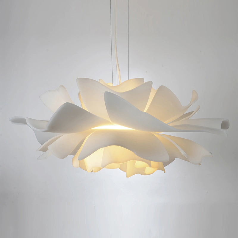 Almando de estilo moderno accesorio de iluminación colgante en forma de flores para sala de estar