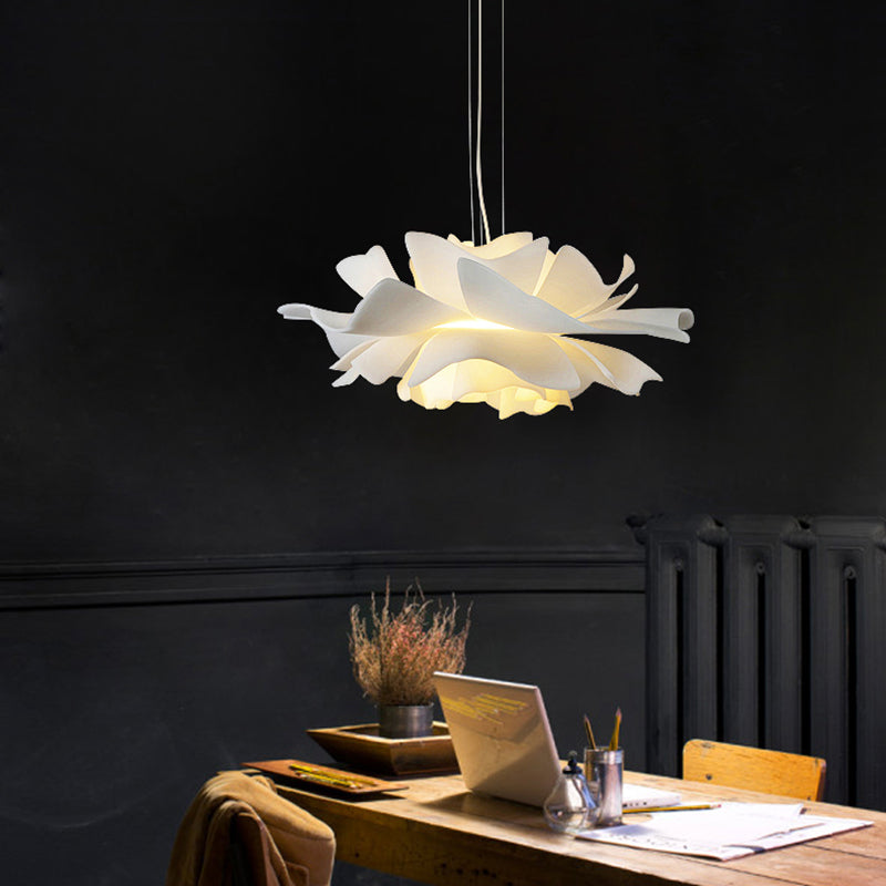 Almando de estilo moderno accesorio de iluminación colgante en forma de flores para sala de estar