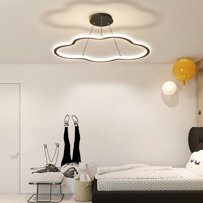 Nordischer Wolkenkronleuchter Metall Eins Licht LED Kronleuchter Anhänger für Wohnzimmer
