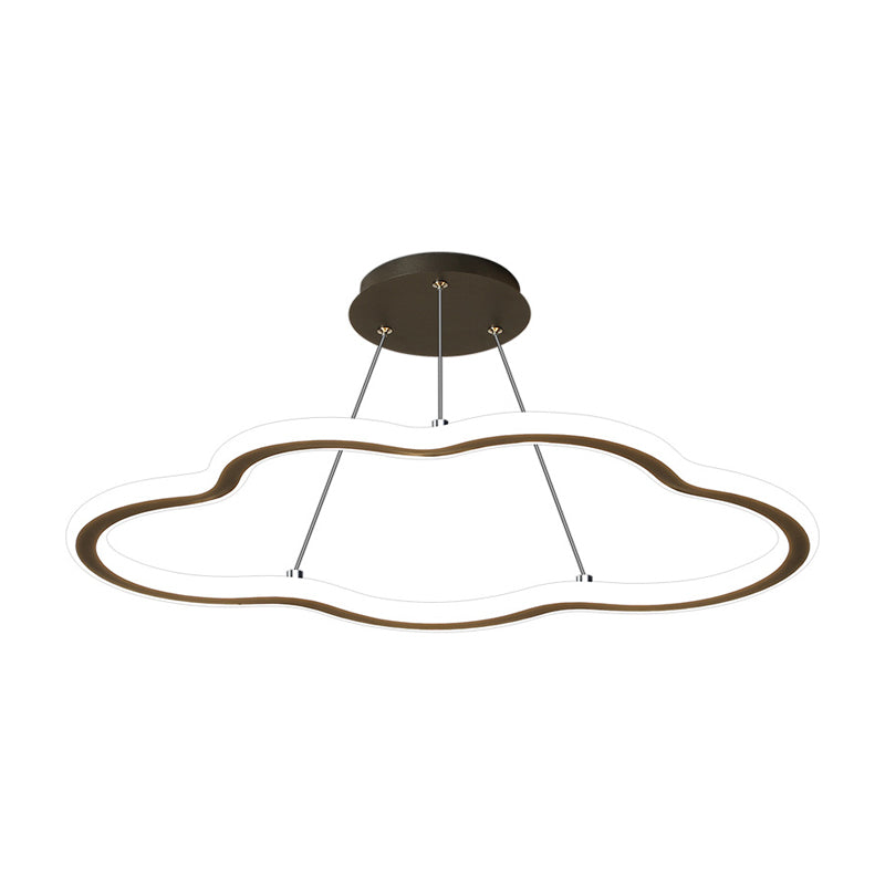 Nordischer Wolkenkronleuchter Metall Eins Licht LED Kronleuchter Anhänger für Wohnzimmer