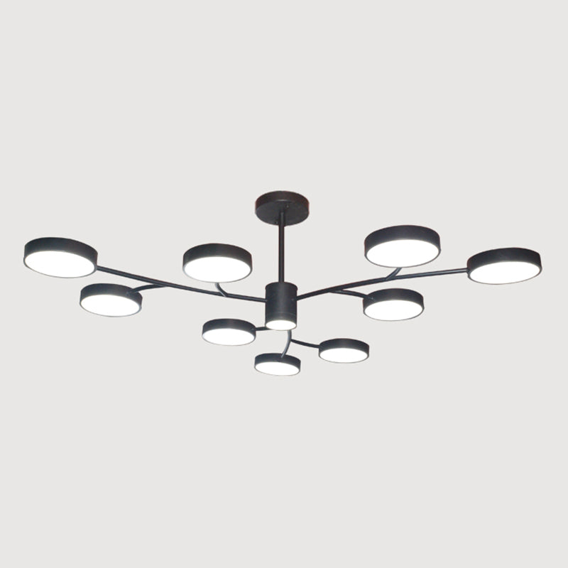 Géométrie de style contemporain Forme des lustres pendentifs Éclairage de lustre en métal