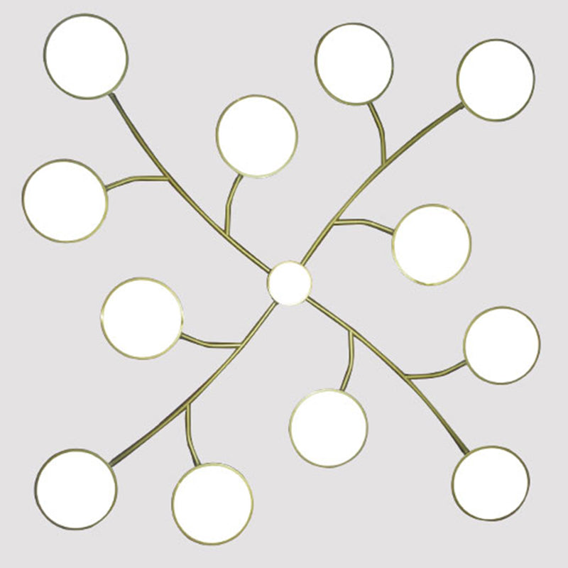 Géométrie de style contemporain Forme des lustres pendentifs Éclairage de lustre en métal