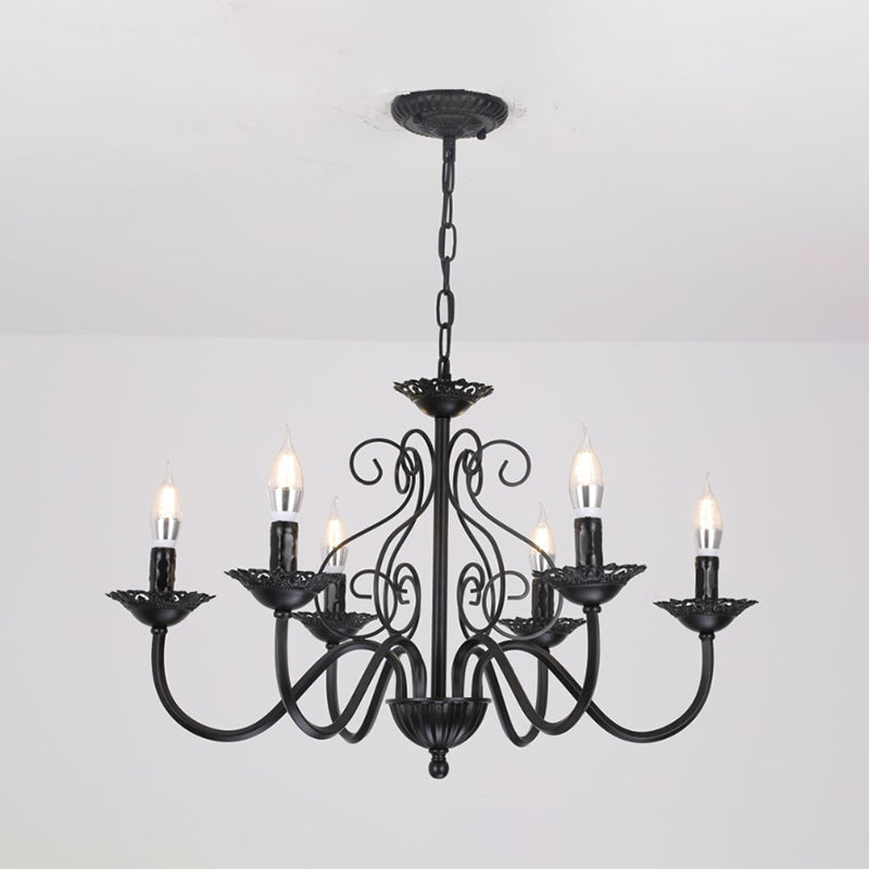 Luces de lámpara de araña únicas de lámpara colgante de metal de estilo tradicional