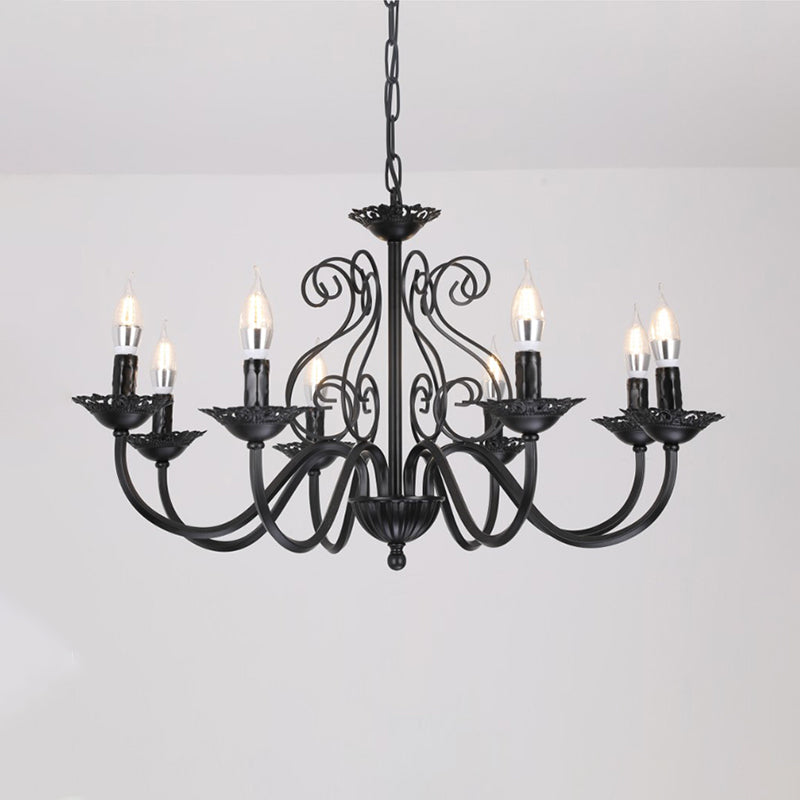 Luces de lámpara de araña únicas de lámpara colgante de metal de estilo tradicional