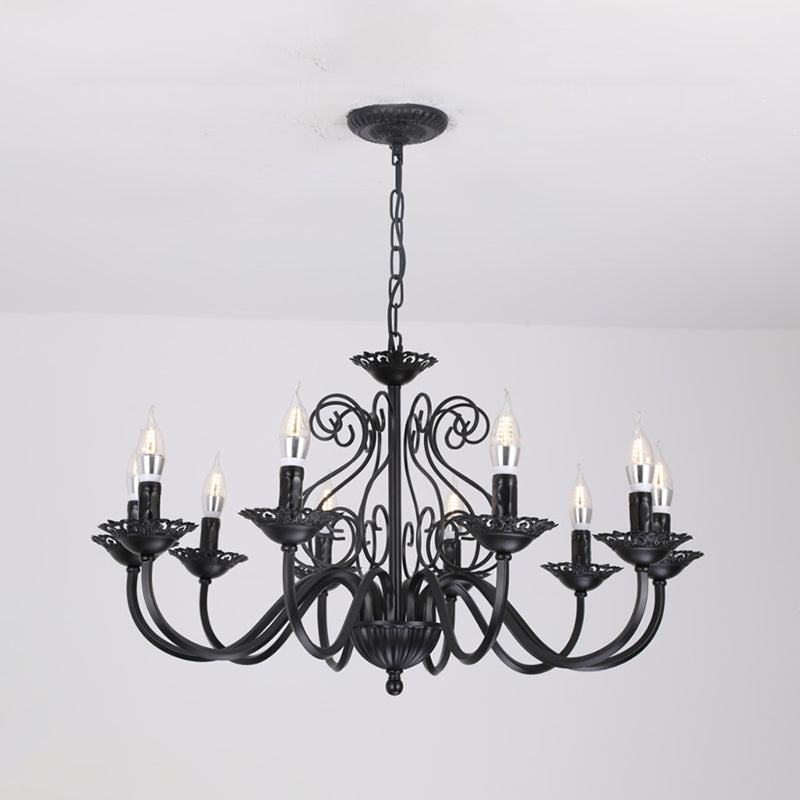 Luces de lámpara de araña únicas de lámpara colgante de metal de estilo tradicional