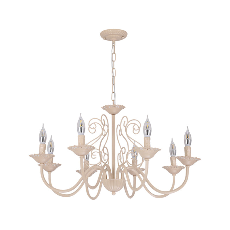 Luces de lámpara de araña únicas de lámpara colgante de metal de estilo tradicional