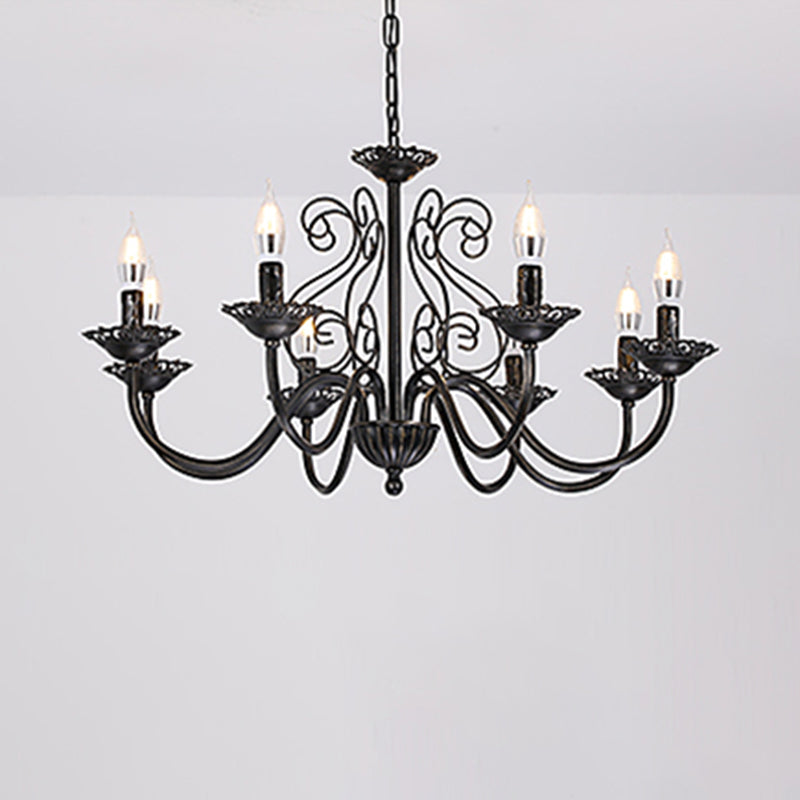 Luces de lámpara de araña únicas de lámpara colgante de metal de estilo tradicional