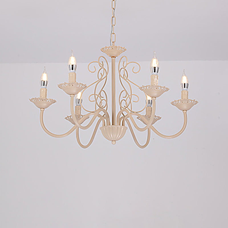 Luces de lámpara de araña únicas de lámpara colgante de metal de estilo tradicional