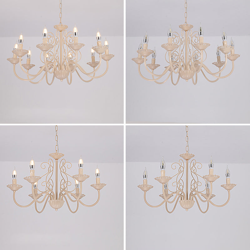 Luces de lámpara de araña únicas de lámpara colgante de metal de estilo tradicional
