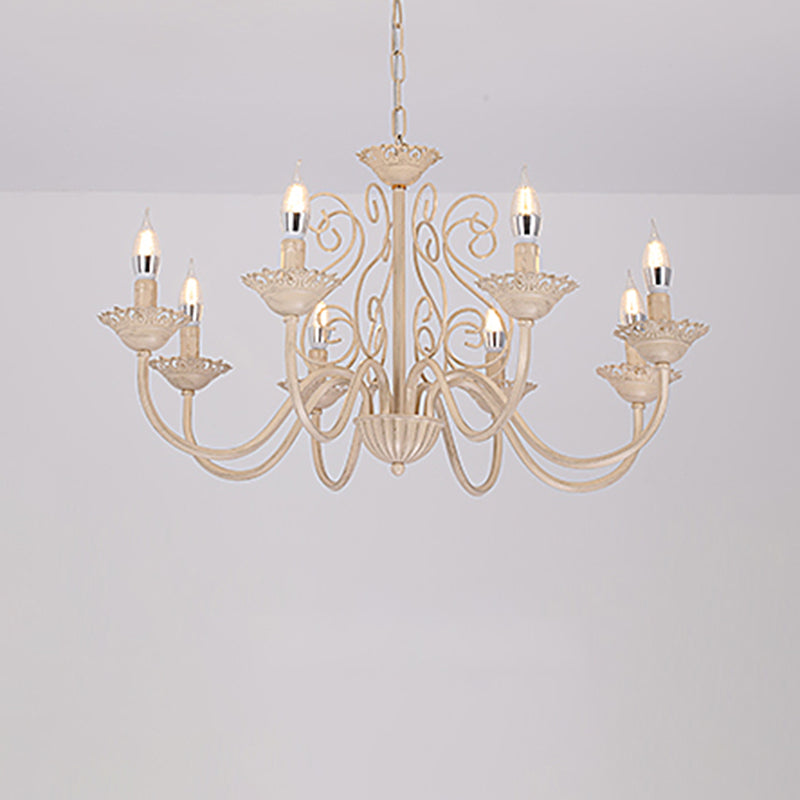 Luces de lámpara de araña únicas de lámpara colgante de metal de estilo tradicional