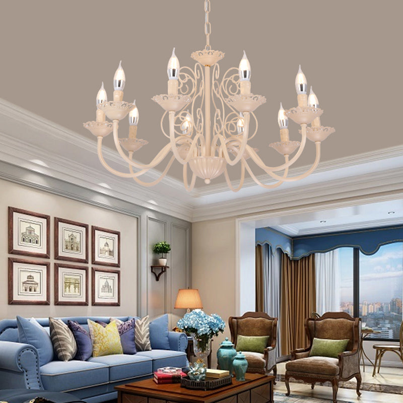 Luces de lámpara de araña únicas de lámpara colgante de metal de estilo tradicional