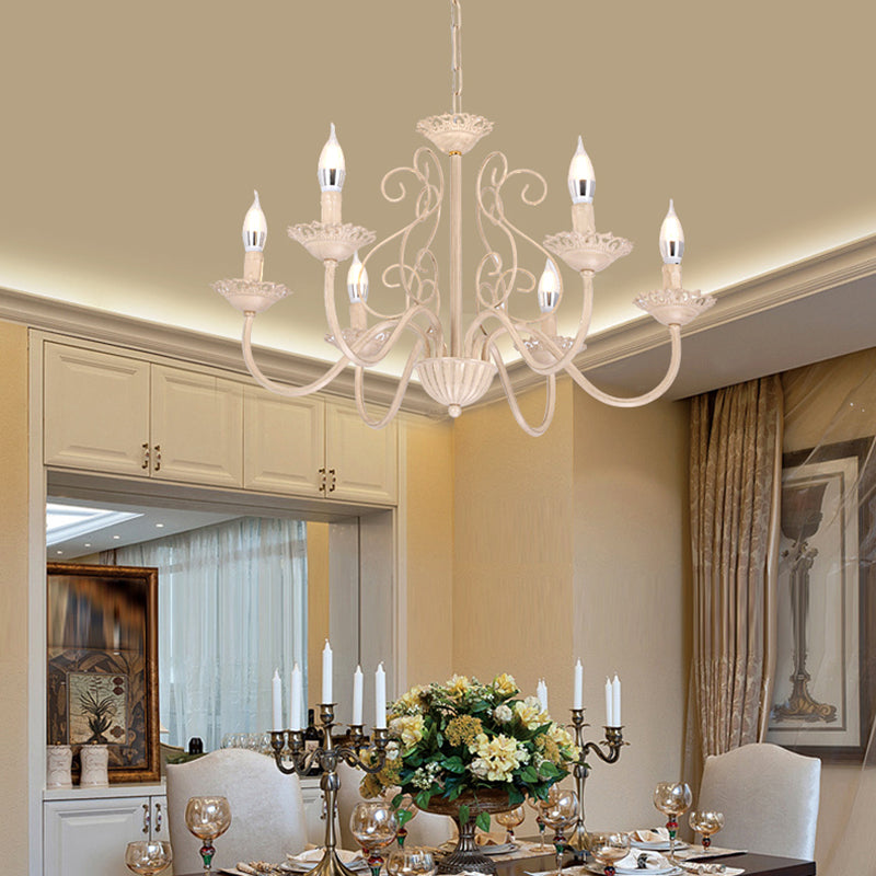 Luces de lámpara de araña únicas de lámpara colgante de metal de estilo tradicional