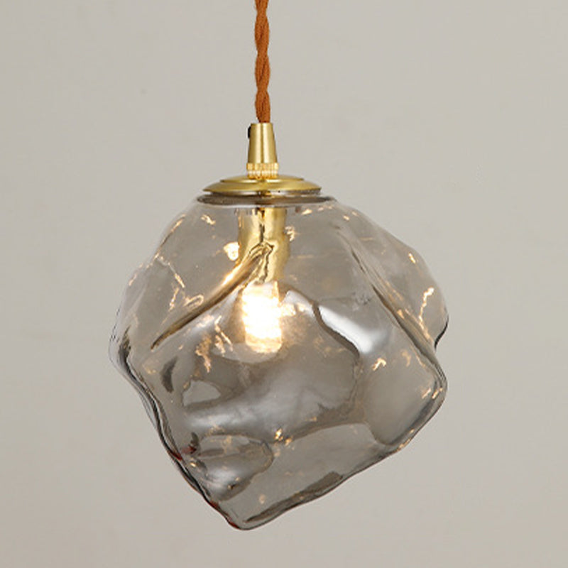 Glass Shade Hanging Light Modern Household Pendent Lighting Fixture for Dining Room