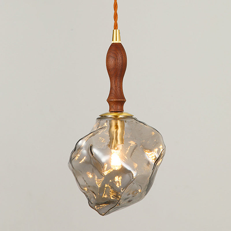 Glass Shade Hanging Light Modern Household Pendent Lighting Fixture for Dining Room