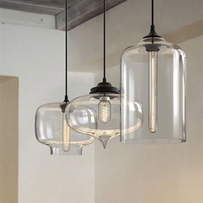 Modern Style Hanging Light Creative Glass Shade Pendant Lighting Fixture