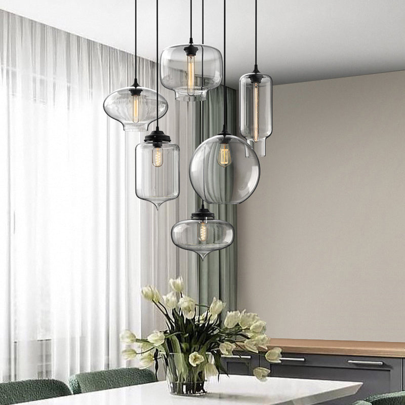 Modern Style Hanging Light Creative Glass Shade Pendant Lighting Fixture