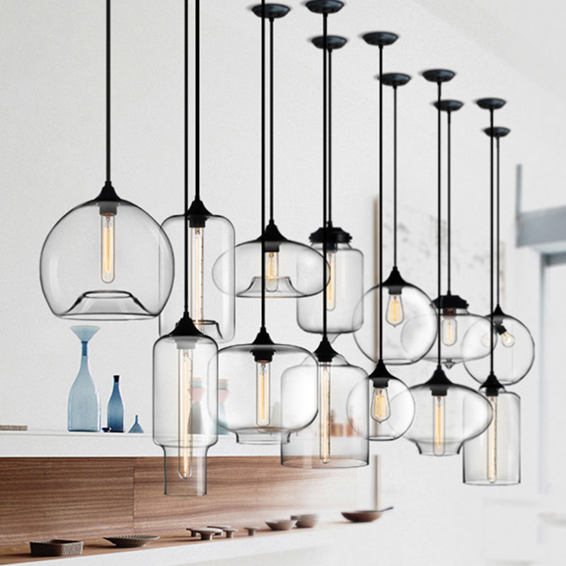 Modern Style Hanging Light Creative Glass Shade Pendant Lighting Fixture