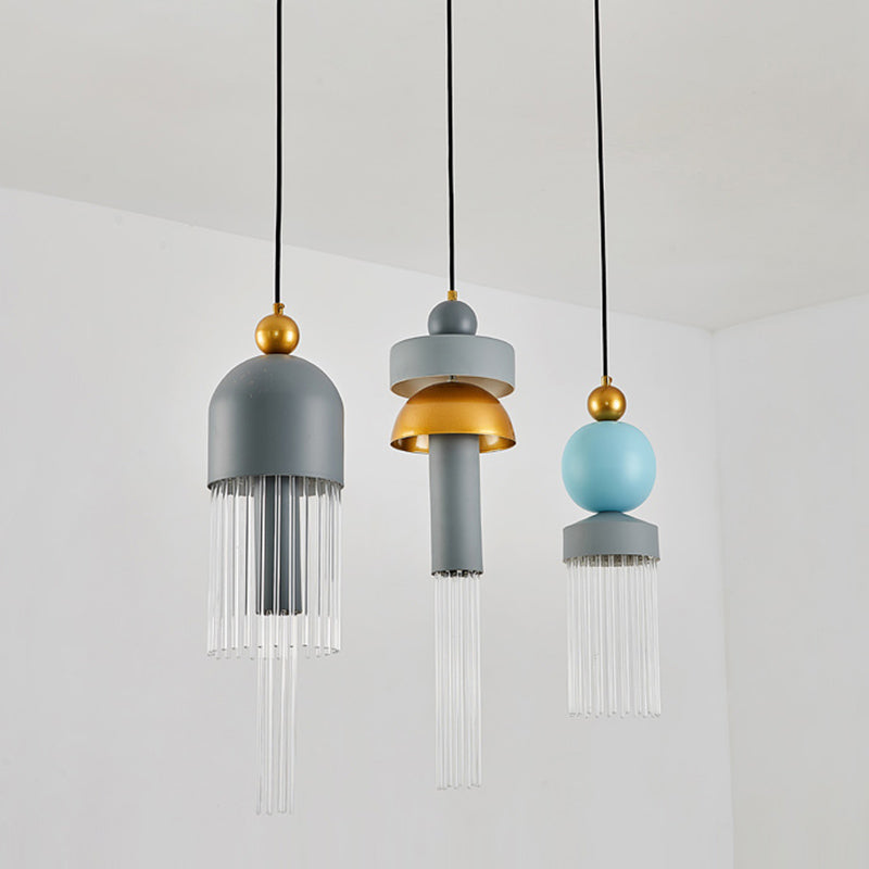 1 éclairage de suspension géométrique légère