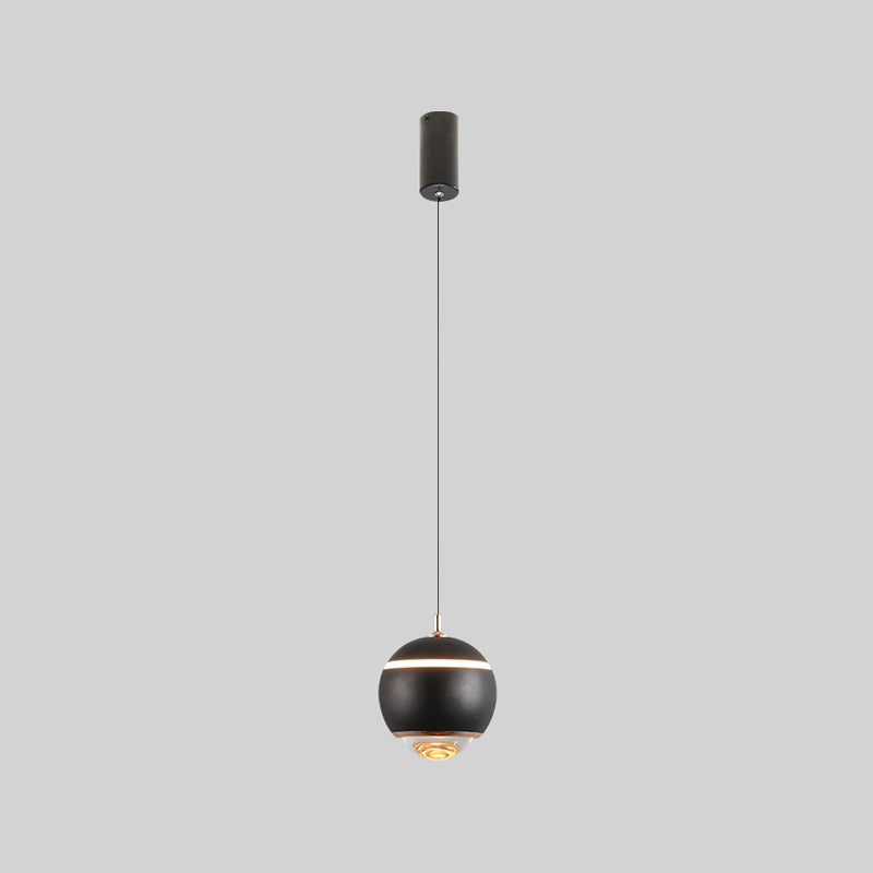Forme ronde Metal Hanging Light Moderne 1 lumière suspendue à la lumière Light