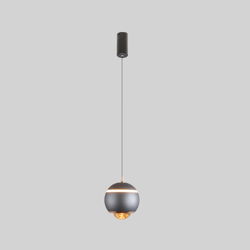 Forme ronde Metal Hanging Light Moderne 1 lumière suspendue à la lumière Light