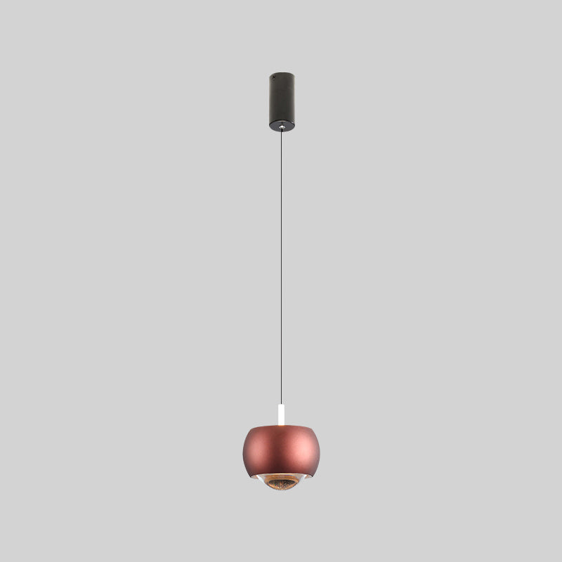 Forme ronde Metal Hanging Light Moderne 1 lumière suspendue à la lumière Light