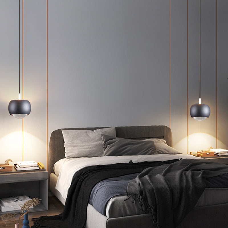 Forme ronde Metal Hanging Light Moderne 1 lumière suspendue à la lumière Light