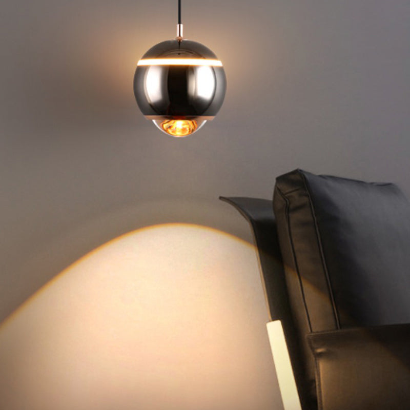 Forme ronde Metal Hanging Light Moderne 1 lumière suspendue à la lumière Light