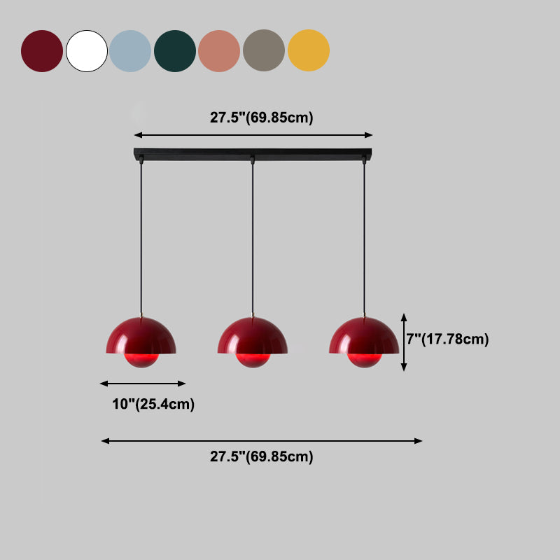 Modern Style Colorful Hanging Light Creative Metal Pendant Lighting Fixture