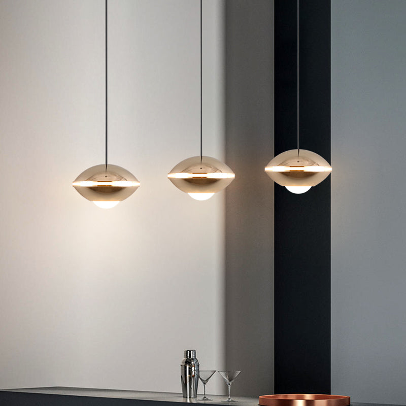 Pendentif géométrique en aluminium Light moderne LED coloré pendentif suspendu pour le salon