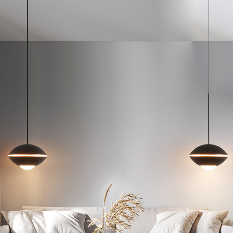 Pendentif géométrique en aluminium Light moderne LED coloré pendentif suspendu pour le salon