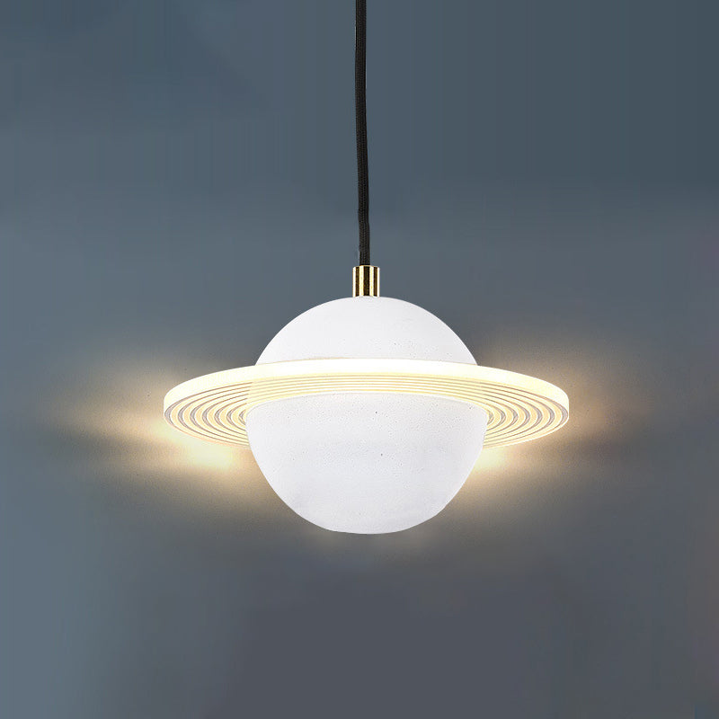 Modern Style Spherical Shape Hanging Light Stone Hanging Lamp for Bedroom