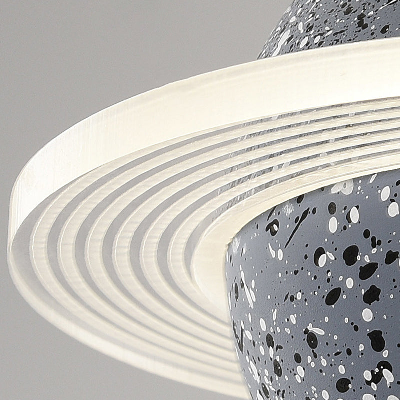 Modern Style Spherical Shape Hanging Light Stone Hanging Lamp for Bedroom