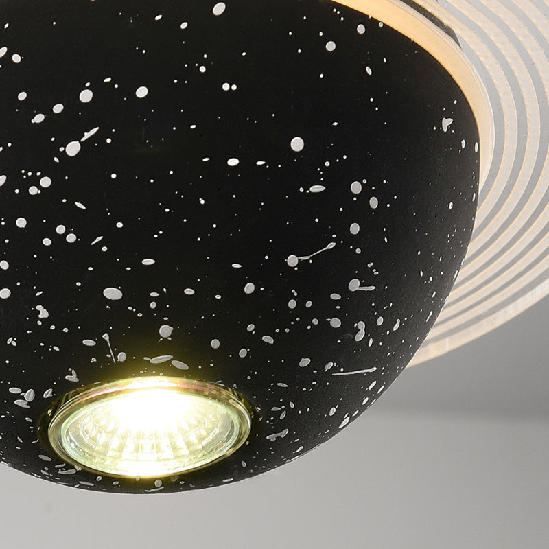 Modern Style Spherical Shape Hanging Light Stone Hanging Lamp for Bedroom