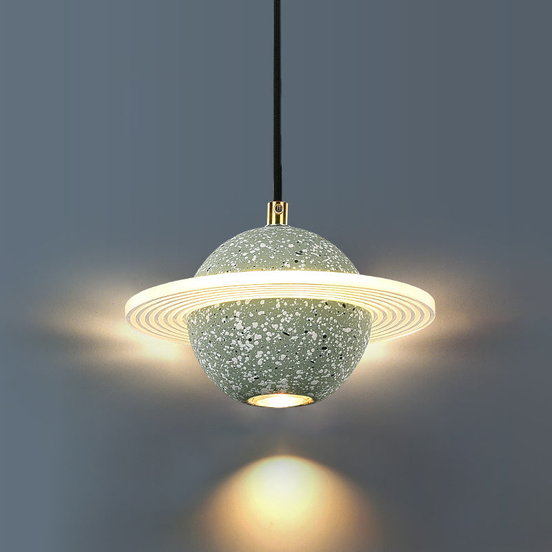 Modern Style Spherical Shape Hanging Light Stone Hanging Lamp for Bedroom