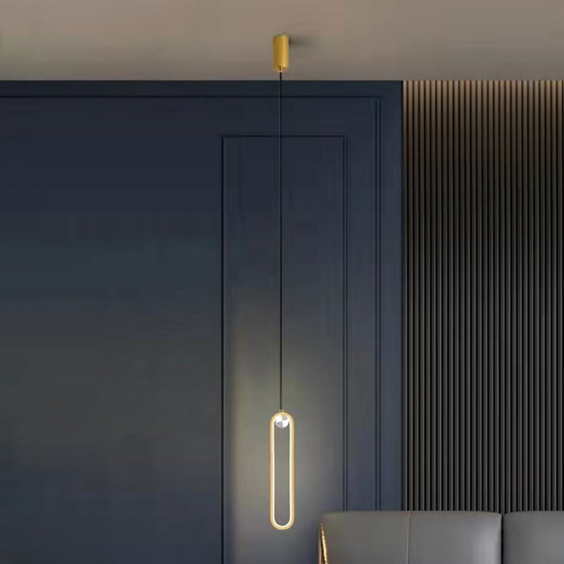 Style moderne forme linéaire lumières suspendues en métal luminaires suspendus