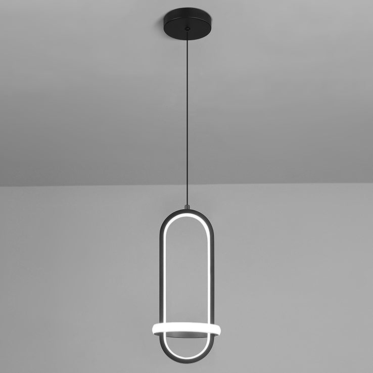 Style moderne forme linéaire lumières suspendues en métal luminaires suspendus