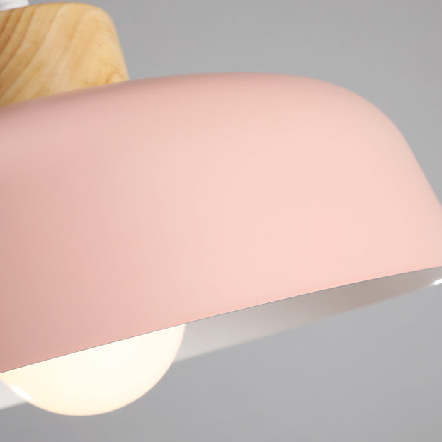 Bowl Shape Hanging Lighting Modern Style Metal 1 Light Hanging Lamp for Bedroom