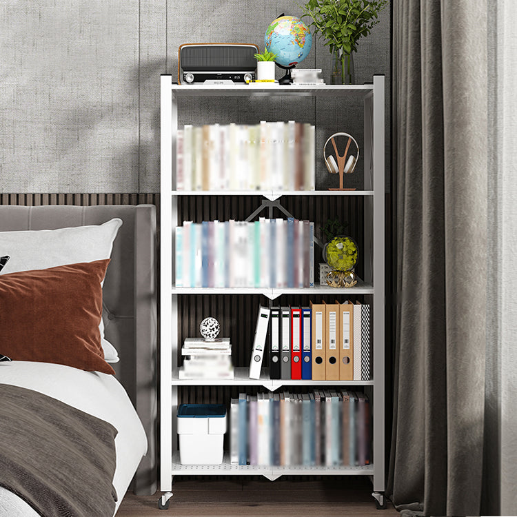 Industrial Open Etagere Bücherregal Metall -Bücherregal mit Zaubererrädern