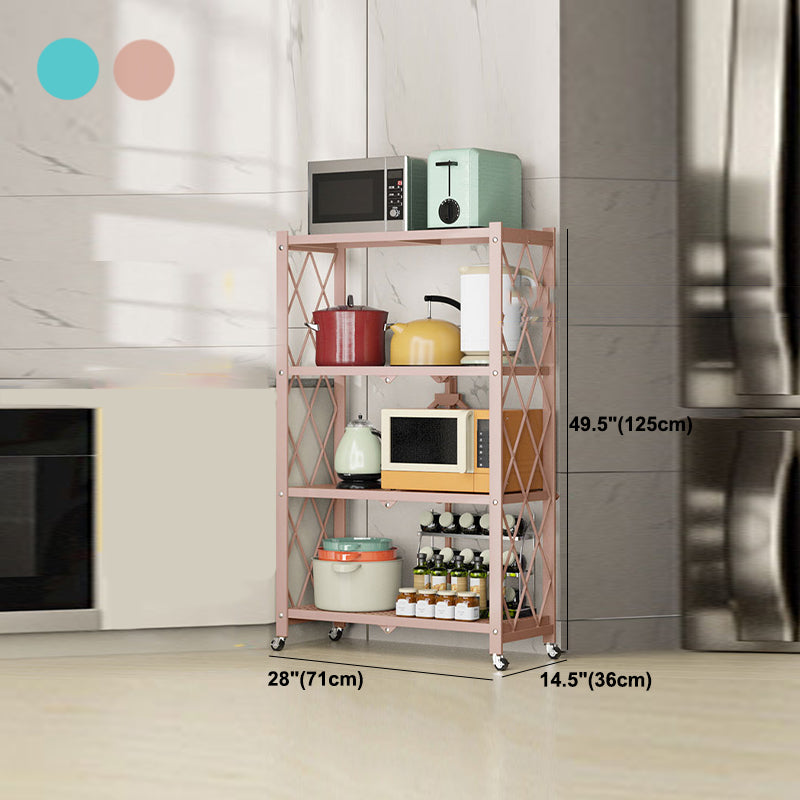Libreria di libreria etagere aperta industriale con ruote di caster