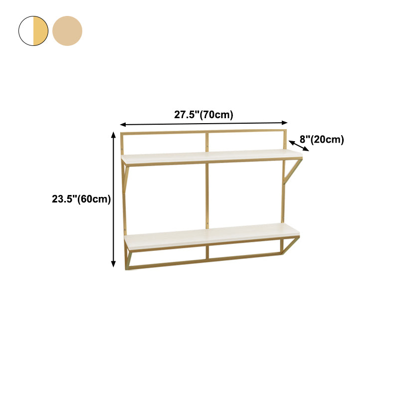 Glam Wall Murded Bibliothèque Verre en fer et étagère de pin étagère