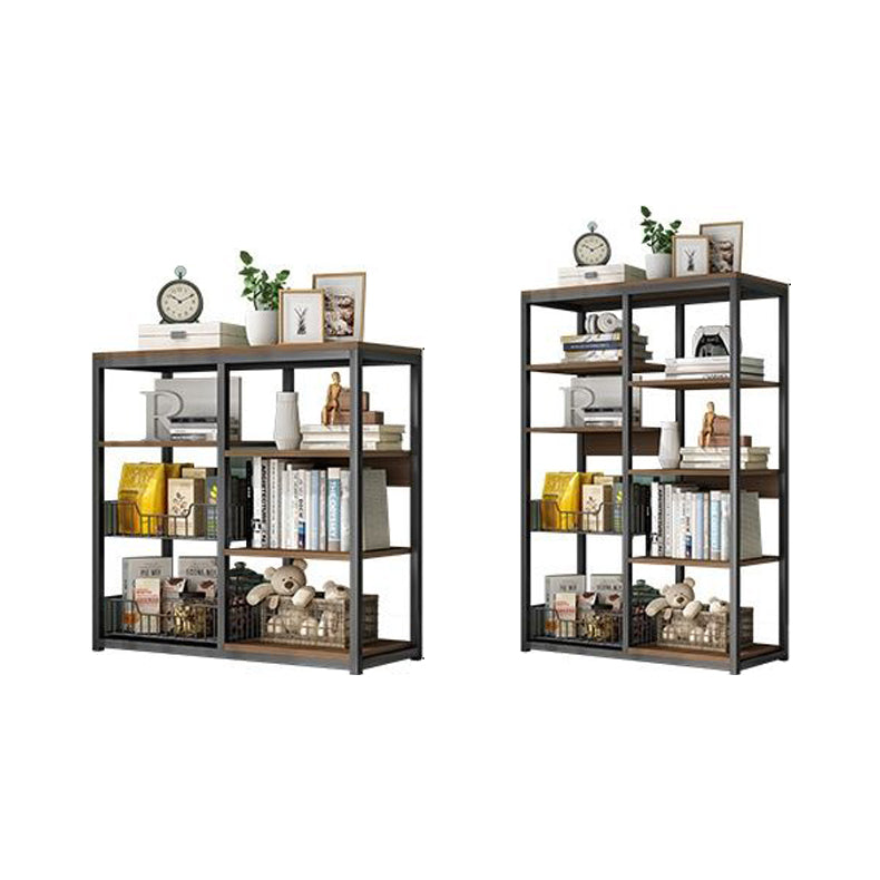 Industrielle offene Etagere -Bücherregal -Stahl -Rahmen -Holzregal -Buchhandel