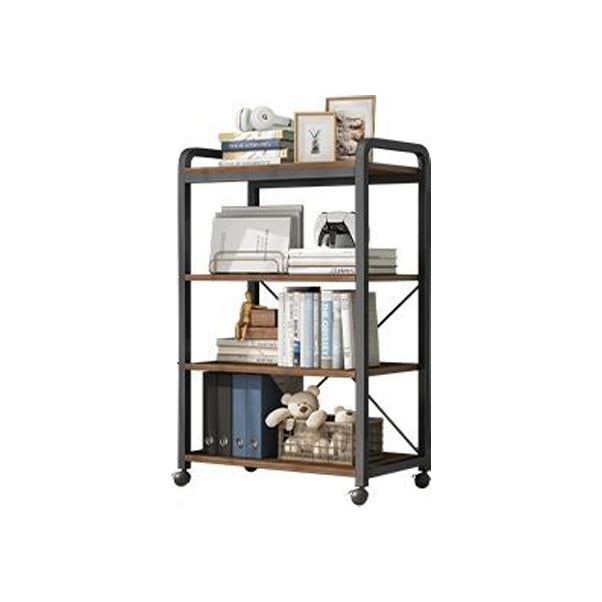 Industrielle offene Etagere -Bücherregal -Stahl -Rahmen -Holzregal -Buchhandel