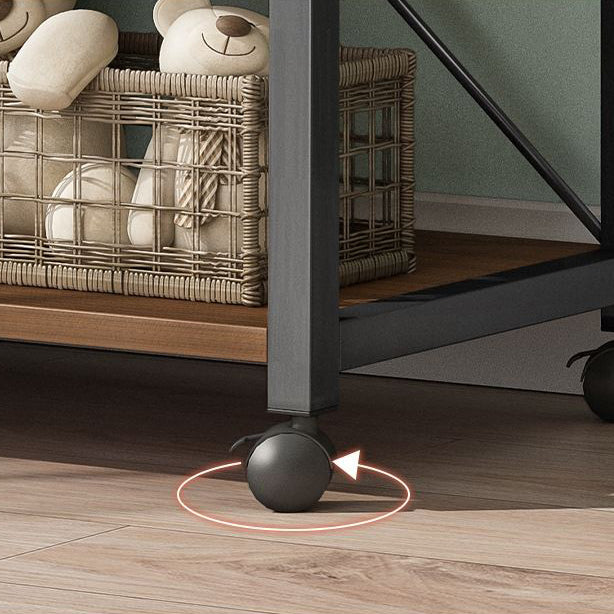 Industrielle offene Etagere -Bücherregal -Stahl -Rahmen -Holzregal -Buchhandel