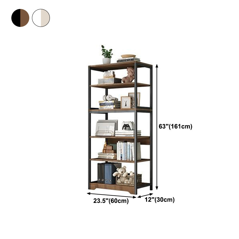 Industrielle offene Etagere -Bücherregal -Stahl -Rahmen -Holzregal -Buchhandel