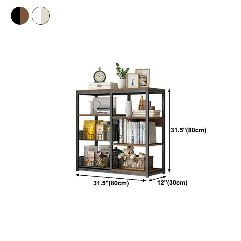Industrielle offene Etagere -Bücherregal -Stahl -Rahmen -Holzregal -Buchhandel