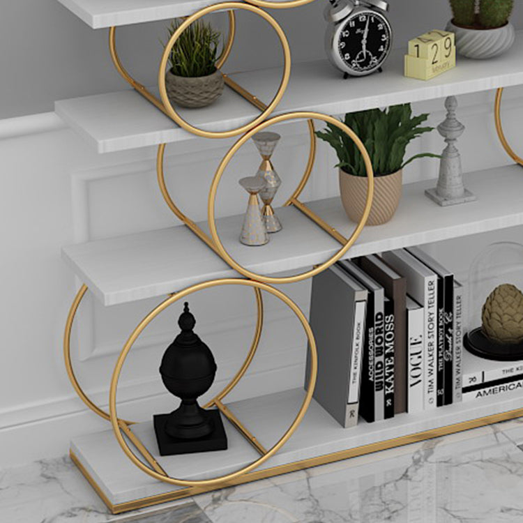 11.81 "W libreria di libreria glam in stile aperta libreria per la sala da studio dell'ufficio