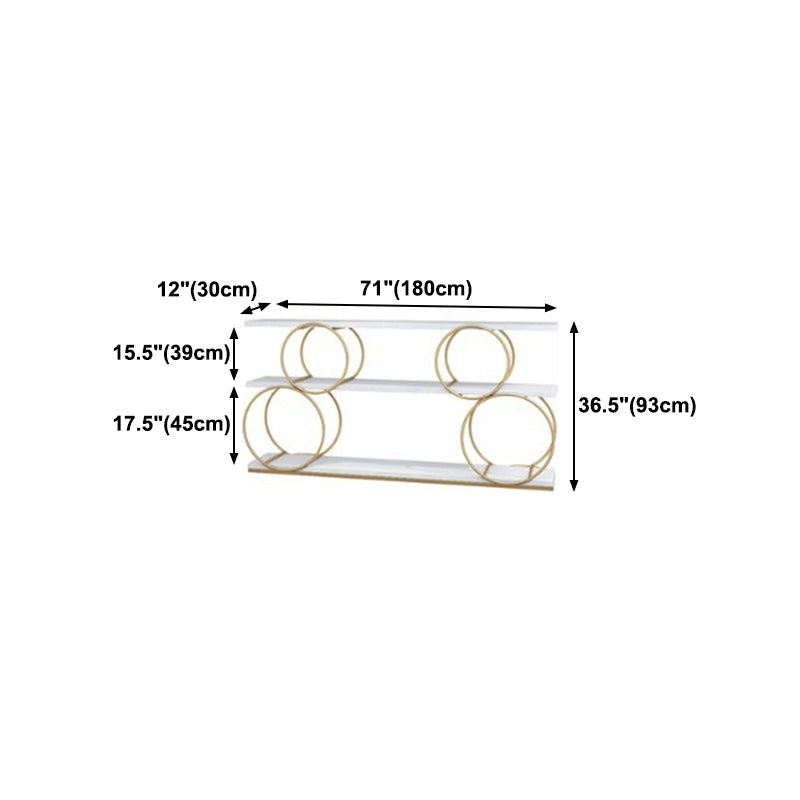 11.81 "W libreria di libreria glam in stile aperta libreria per la sala da studio dell'ufficio