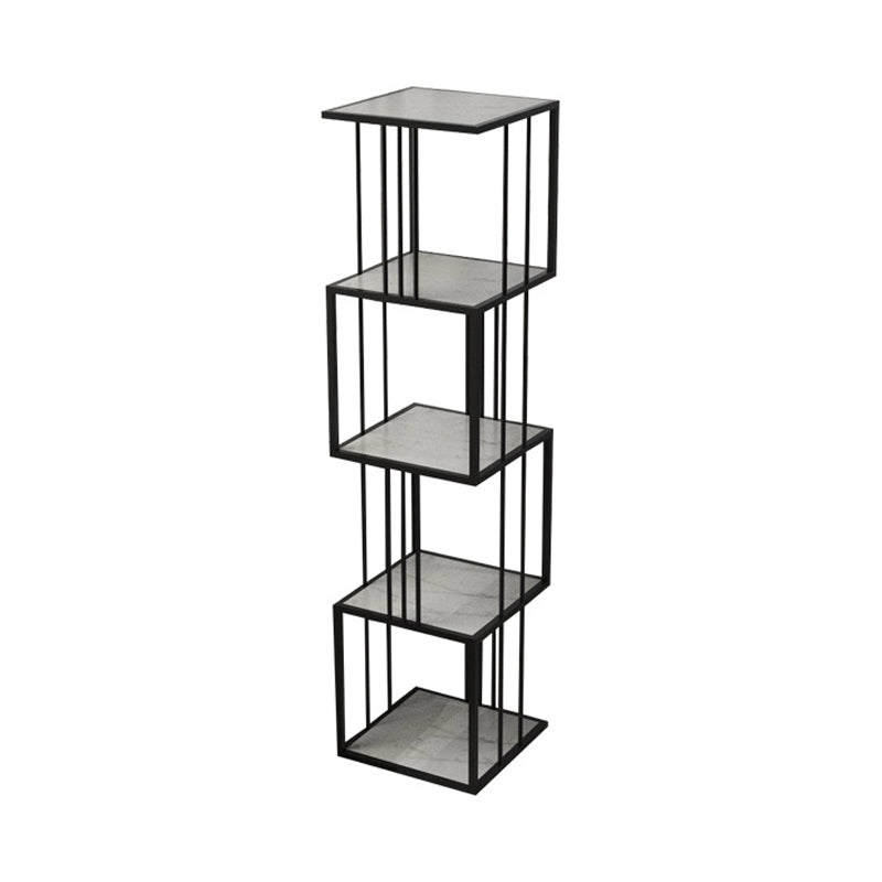 Glam Open Etagere Bookshelf di ferro verticale libreria per la casa