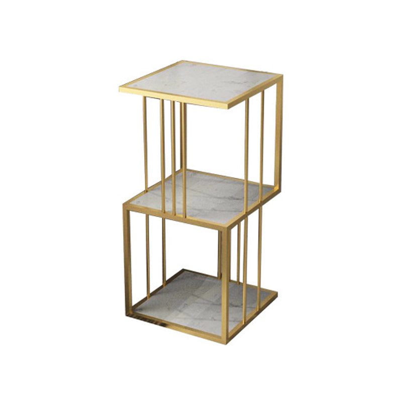 Glam Open Etagere Bookshelf di ferro verticale libreria per la casa
