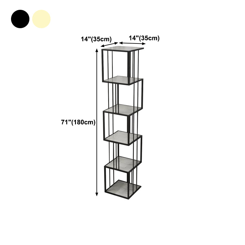 Glam Open Etagere Bookshelf di ferro verticale libreria per la casa
